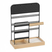 Jewelry Display Stand Modern Design Earring and Necklace Holder Earring Holder Rack with Tray Stable Base for Dressing Table
