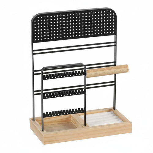Jewelry Display Stand Modern Design Earring and Necklace Holder Earring Holder Rack with Tray Stable Base for Dressing Table