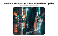 Waterproof Motorcycle Leg Warmers Easy On Detach Fastener Motorcycle Leg Warmers Fleece Lined Knee Guards Reflective Strips