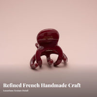 French Design Hair Grip Long-Lasting Small Hair Grip Mini Tentacle Jaw Hair Grip for Women, Hairstyling