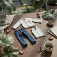 1/12 Scale Male Clothes Set Topstitching 1/12 Scale Doll Outfit Casual Style Miniature Apparel
