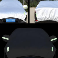Sedan Half Cover Thickened Half Car Cover geometricGrid