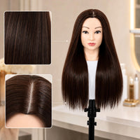 Hairdressing Mannequin Head Natural-Looking for Braiding Practice