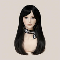 PVC Half Head Bust Easy to Arrange Hairpiece Display Head for Photo