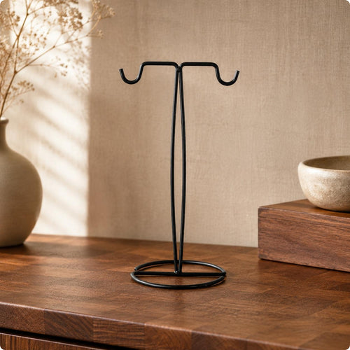 Freestanding Purse Display Stand Black handbag Display Stand Upright Frame Retail Fixture