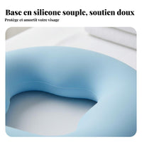 Silicone Face down Pillow Skin-Friendly Beauty Bed Face Cradle Non-Slip for Spas