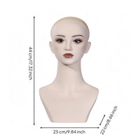 Mannequin Head Bust Long Neck Shoulder Mannequin Bust Lightweight
