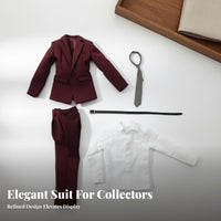 1/6 Scale Suit Set Lifelike Appearance 1/6 Scale Male Suit Authentic Design
