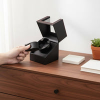 Automatic Watch Winder Red Stitching Single Watch Winder Transparent Window