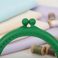 8.5cm Curve Bag Frame Multi-Color Plastic Kiss Lock Frame Lightweight