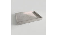Velvet Jewelry Tray Textured Surface Accessory Storage Gray