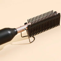 Electric Heated Hair Comb Handheld Hair Straightener Comb Matte Black