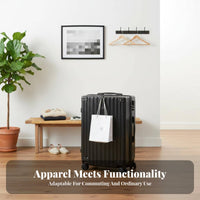 20 Inch Carry-on Luggage Combination Lock Small Wheeled Luggage for Airport, Men