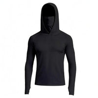 Fishing Sun Protection Shirt Smooth Finish Rash Guard Hoodie Thumb Holes