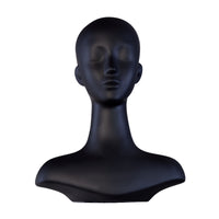 Head Bust Stable Base Mannequin Head with Shoulders Featureless