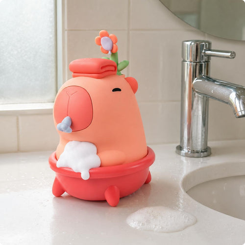 Capybara Soap Dispenser Towel Accent Washroom Item Molded Plastic