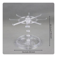 Rotating Jewelry Stand 360° Rotation Rotating Earring Tree Space Saving