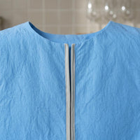 Sleeveless Cooling Vest Uncovered Armholes Zipper Cooling Vest for over Clothing