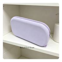 Silicone Zip Pouch Large Capacity Waterproof Cosmetic Case Easy to Clean