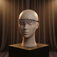 Belly Dance Headpiece Handmade Dance Headpiece Ornate Hair Accessory for Dancers, Photoshoots