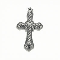 Cross Pendant with Loop Decorative Cross Dangle Charm Lightweight