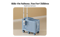 children's Ride-on Luggage Rigid-shell shell Trolley Case Pull Strap for Toddlers