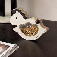 Desktop Rocking Horse Ornament Wealth-Attracting Wobble Horse Decoration