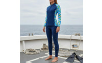 2 Piece Neoprene Wetsuit Heat Retention 3mm Wetsuit Set Thermal Diving Suit for Women, Swimming