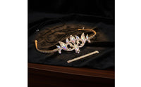 Belly Dance Headpiece Iridescent Rhinestones Belly Dance Head Chain Headdress Glittering Costume Jewelry Elastic Band