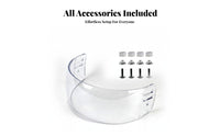 Shock Resistant Hockey Helmet Visor High-Clarity Hockey Visor Anti-Scratch for Floorball