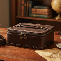 Vintage Leather Jewelry Box Soft Inner Lining Watch Jewelry Box for Gift Giving
