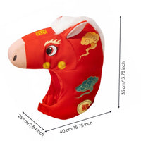 Soft Horse Head Hat Photo Prop Soft Animal Costume Headpiece for Photoshoots