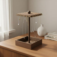 Rotating Jewelry Holder Minimalist Design Necklace Hanger Stand Rotatable