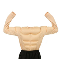 Muscle Costume Top Novelty Padded Muscle Shirt 3D for Stage Performances