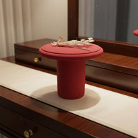 Headdress Display Stand Headdress Display Holder Soft Textile Surface Red Jewelry Pedestal for Wedding Planners