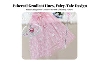 Hooded ice crystal Shawl Princess design Dress-up Cloak Sparkling ice crystals