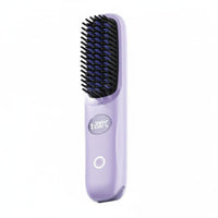 Cordless Straightening Brush Lightweight Mini Hair Straightener Comb LCD Screen
