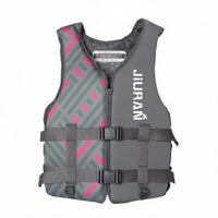 Neoprene Life Jacket Black and Gray Buoyancy Support Vest Range of Motion