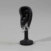 Ear Shaped Display Stand Long-Lasting Ear Stud Display Prop Soft Surface