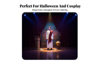 3 Pieces Biblical Robe Set Full-Length Design Biblical Robe and Headpiece Set