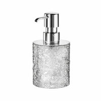 Dispenser with Chrome Pump Refillable Container Sturdy for Bathroom