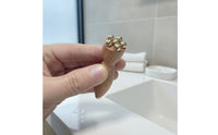 Wooden Facial Massager with Brass Tips Smooth for Self-Care