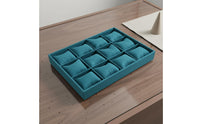 Velvet Jewelry Display Tray Multi Compartment Storage Safeguarding