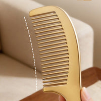 Brass Comb Ergonomic Massage Comb Heavy-Duty for Hair Grooming