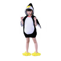 children's Penguin wholesie Hooded Penguin Jumpsuit Soft and Comfortable for Girls