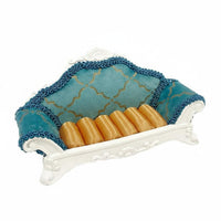 Peacock Blue Jewelry Holder Great Gift Idea Necklace Hanger Rack Multi-Function