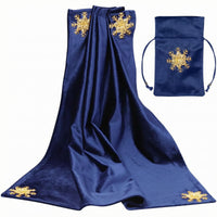 Divination Tablecloth and Pouch Set Square Shape Divination Cloth Set Folded Top