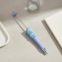 DIY Beadable Pen Black Ink Beadable Pen Comfortable Grip for Students, Crafters