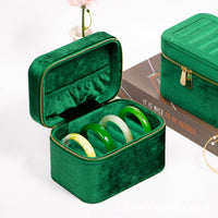 Jade Bangle Case Scratch Protection Velvet Bangle Box Organized Compartments