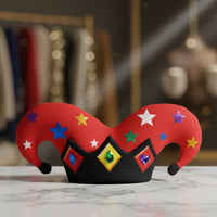 Harlequins Clown Hat Eye-Catching Clown Hat Festive Party Accessory for Stage Performance
